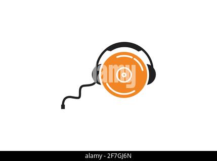 microphone, music logo design vector template. Stock Vector