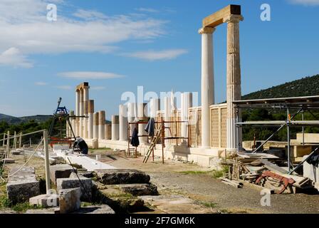 ruins of Epidaurus, c.4th-3rd century BC, Greece, Europe Stock Photo