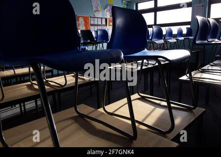 Empty Classrooms Stock Photo