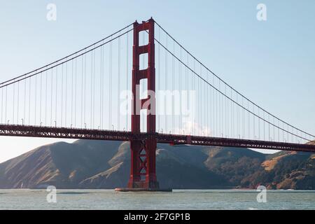 Famous Golden Gate Bridge in San Francisco, Stock Photo