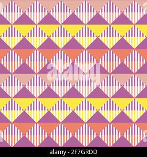 Pattern with triangular motives. Vector illustration. Stock Vector