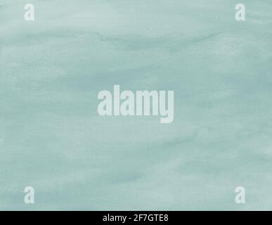 Watercolour texture. Fluid pastel blue, green color background. Paint stain artwork. Paintbrush abstract art on paper. Stock Photo
