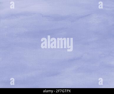 Light blue pastel watercolor texture background. Paint stain artwork, abstract art on matte detail paper. Stock Photo