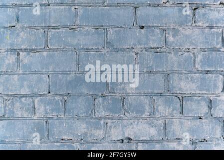 Blue brick wall for background Stock Photo