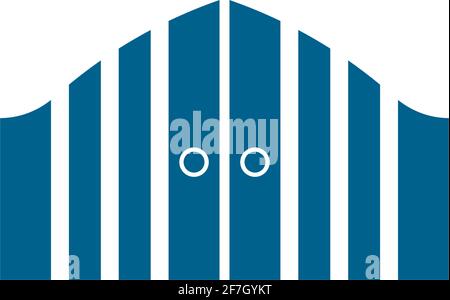 Gate icon logo flat design vector template illustration Stock Vector