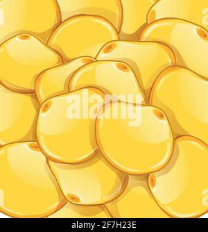 lupine cartoon icon food background Stock Vector