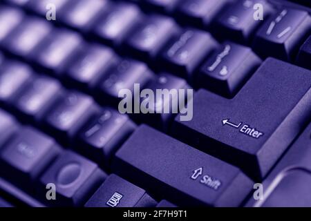 Computer keyboard. Technologies and internet concept background. Stock Photo