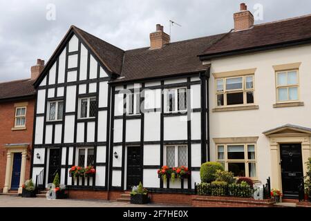 Houses on Welsh Row in Nantwich Stock Photo