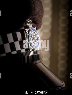 A West Midlands Police cap and badge. Stock Photo