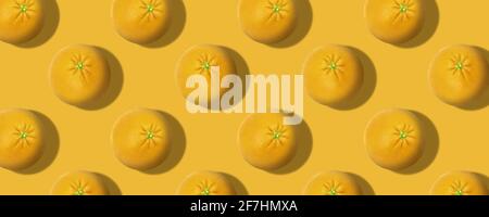 Whole fresh orange fruit pattern color background Stock Photo