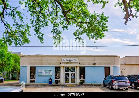 The Sea Coast Echo newspaper office is pictured, April 3, 2021, in Bay Saint Louis, Mississippi. Stock Photo