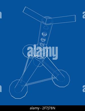 Axle stand isolated. Vector Stock Vector Image & Art - Alamy