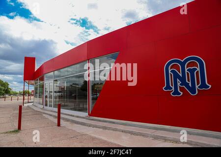 General view of the façade of the Estadio Manuel 'Ciclón' Echeverría of the Mayos baseball team from Navojoa, Mexico.  . © .. (Photo: Luis Gutierrez By NortePhoto.com)... Vista general de la fachada del estadio Estadio Manuel 'Ciclón' Echeverría del equipo de beisbol de los Mayos de Navojoa, Mexico. . © .. (Photo: Luis Gutierrez By NortePhoto.com) Stock Photo