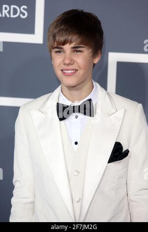 Justin Bieber at The 53rd Annual Grammy Awards at Staples Center in Los Angeles, California. February 13, 2011. © MPI20 / MediaPunch Inc. / NortePhoto Stock Photo