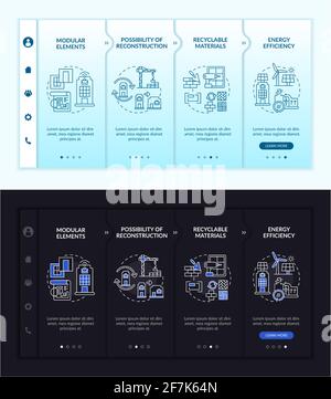 Future worksite building onboarding vector template Stock Vector