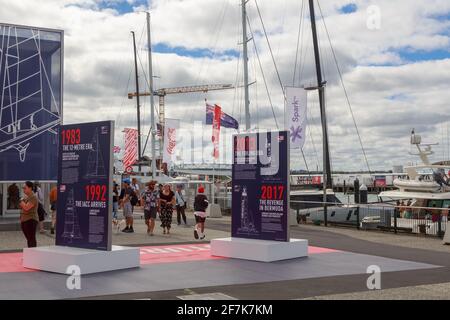 The America's Cup Race Village during the 36th America's Cup yacht race, Auckland, New Zealand. January 23 2021 Stock Photo