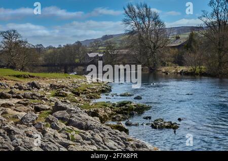 Linton Falls, Craven, North Yorkshire Stock Photo