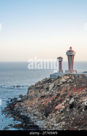 The lighthouse at the coast of Nan'ao island, in Guangdong province, China. Stock Photo