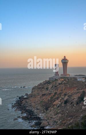 The lighthouse at the coast of Nan'ao island, in Guangdong province, China. Stock Photo