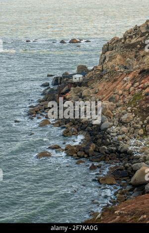 The rock coastline view at Nan'ao island in Guangdong province, China. Stock Photo