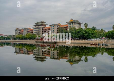 Jimei school village, a historic university village in Xiamen, China. Stock Photo