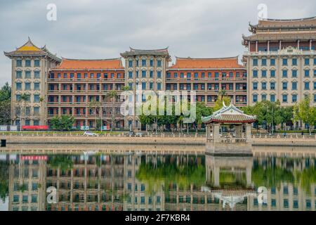 Jimei school village, a historic university village in Xiamen, China. Stock Photo