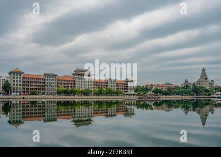 Jimei school village, a historic university village in Xiamen, China. Stock Photo