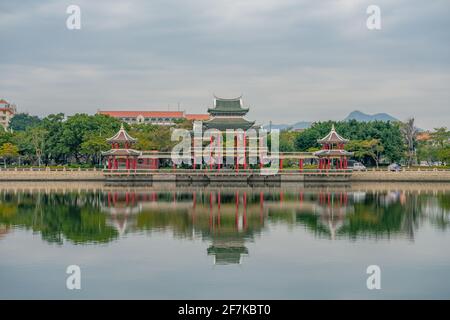 Jimei school village, a historic university village in Xiamen, China. Stock Photo