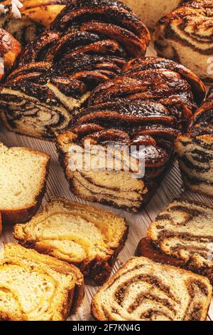 Sweet homemade babka Stock Photo
