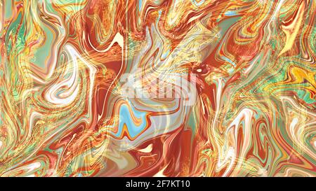 Abstract multi-colored liquid background with texture.. Stock Photo