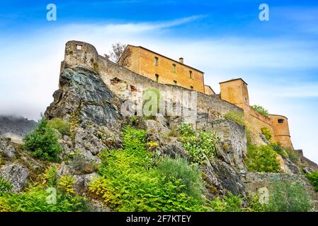 Corte, former capital of independent Corsica, the citadel in the Old Town, Corsica Island, France Stock Photo