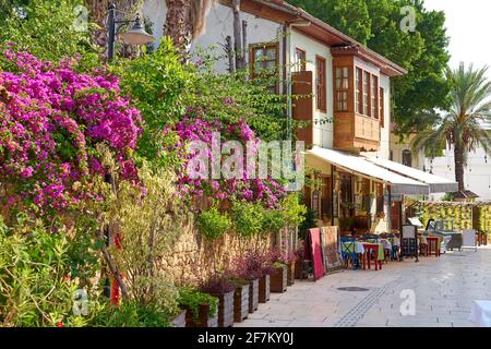 Kaleici old town streets,Antalaya, Turkey Stock Photo