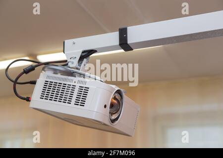 projector that hangs from ceiling