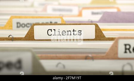 Clients - Folder Name in Directory Stock Photo - Alamy