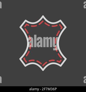 Leather icon. Farm animal sign. Graph symbol for your web site design, logo, app, UI. Vector illustration Stock Vector