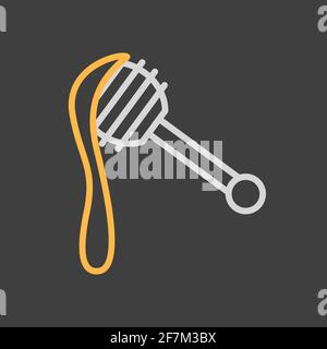 Honey dipper icon. Farm animal sign. Graph symbol for your web site design, logo, app, UI. Vector illustration Stock Vector