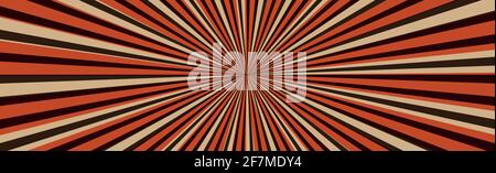 Abstract image, rays of the sun on a red background - Vector illustration Stock Vector