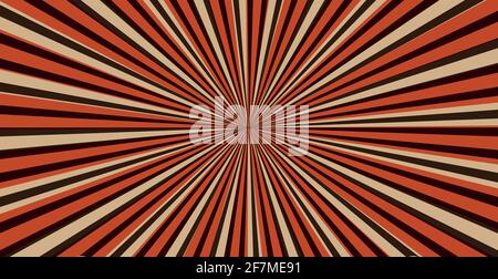 Abstract image, rays of the sun on a red background - Vector illustration Stock Vector