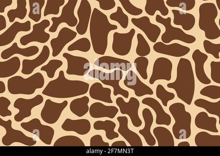Giraffe, skin, vector illustration Beautiful animal background Stock Vector