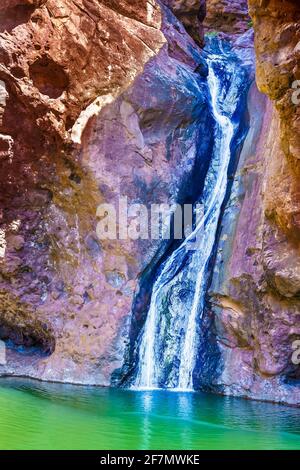 Landscape with Charco Azul , Gran Canary, Spain Stock Photo