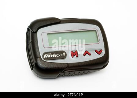 Old Minicall Pager Stock Photo