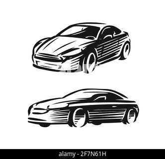 Abstract car logo. Automotive concept vector illustration Stock Vector