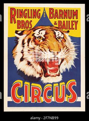 A vintage circus poster for Ringling Brothers & Barnum and Bailey Circus Stock Photo