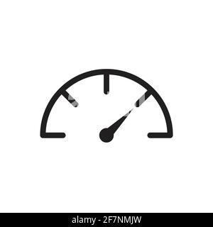 Gauge vector icon speedometer measurement sign for graphic design, logo, web site, social media, mobile app, ui illustration Stock Vector