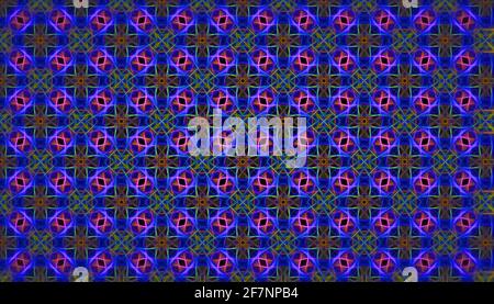 Abstract fractal symmetrical texture background. Stock Photo