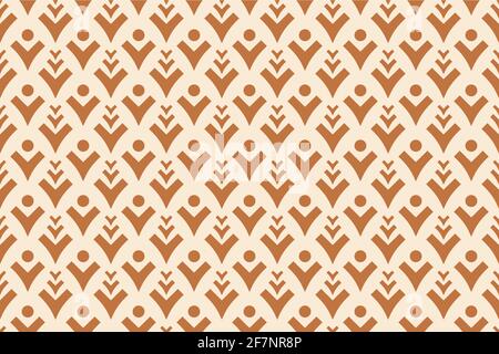 V shapes and dots geometric vector seamless surface pattern for printed paper items, web design, branding, packaging, interior objects, scrapbooking. Stock Vector