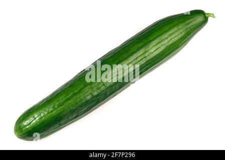 Fresh Cucumber isolated on white Background Stock Photo