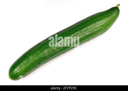 Fresh Cucumber isolated on white Background Stock Photo