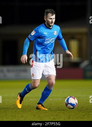 File photo dated 23-02-2021 of Swindon Town's Jonathan Grounds. Picture date: Tuesday February 23, 2021. Issue date: Friday April 9, 2021. Stock Photo