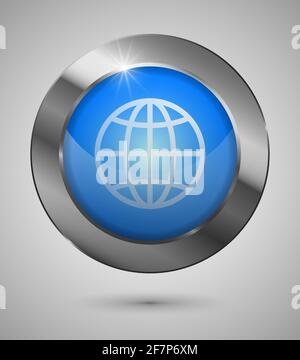 EPS10 Web Button. Perfect for your website or app or any use you want to make of it. Stock Vector